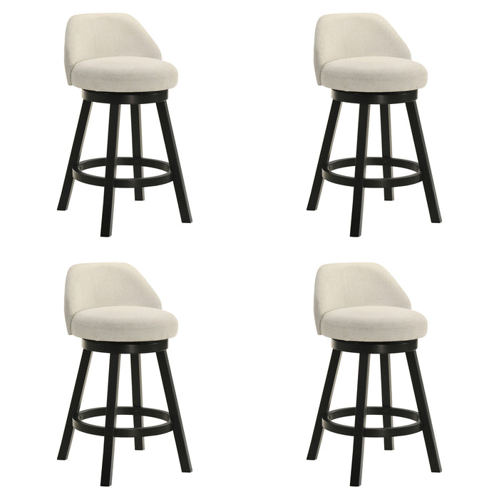 Erika - Modern Transitional Swivel Wood Counter Height Kitchen Bar Stool