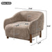 Modern Accent Chair With Recessed Arms And Tight Back