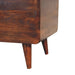 Curved Blanket Box - Chestnut