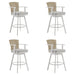 Hazel - Outdoor Patio Swivel Counter Stool Set