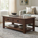 Monroe - Rectangular Coffee Table With Drawers - Brown