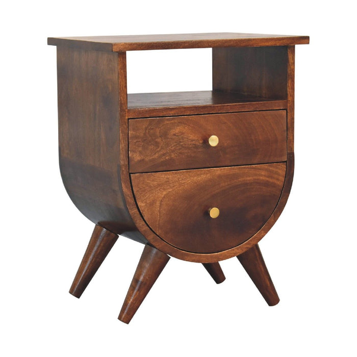 Split - Bedside Table - Chestnut