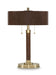 Arcmond - Metal Table Lamp - Brown / Gold Finish