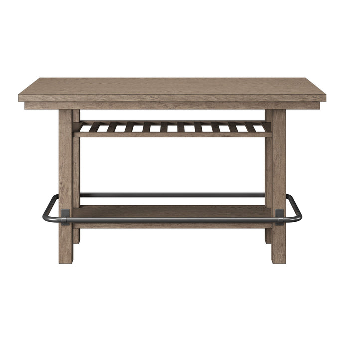 Bar Height Storage Table - Brown