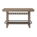 Bar Height Storage Table - Brown