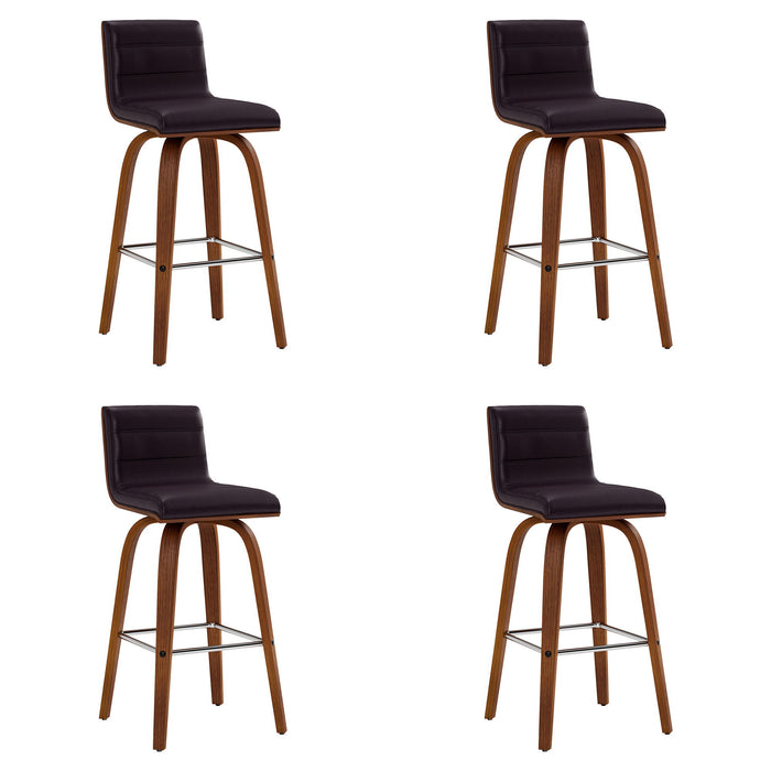 Vienna - 26" Swivel Counter Stool - Walnut Wood