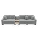 Modular Sofa Couch With Storage Armrest And Center Console