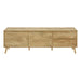 TV Stand Console With Storage Drawers And Cabinets - Walnut