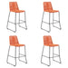 Shasta - 30" Outdoor Metal And Rope Stackable Barstool