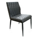 Cargo - Chair - Gray Synthetic Leather & Gunmetal