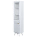 Tall Bathroom Storage Cabinet With Adjustable Shelves And 1 Drawer & Door