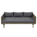 Claremont - 3 Seater Daybed Teak Acacia Wood Water Resistant Cushions