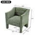 Barrel Accent Chair With Enclosed Arms