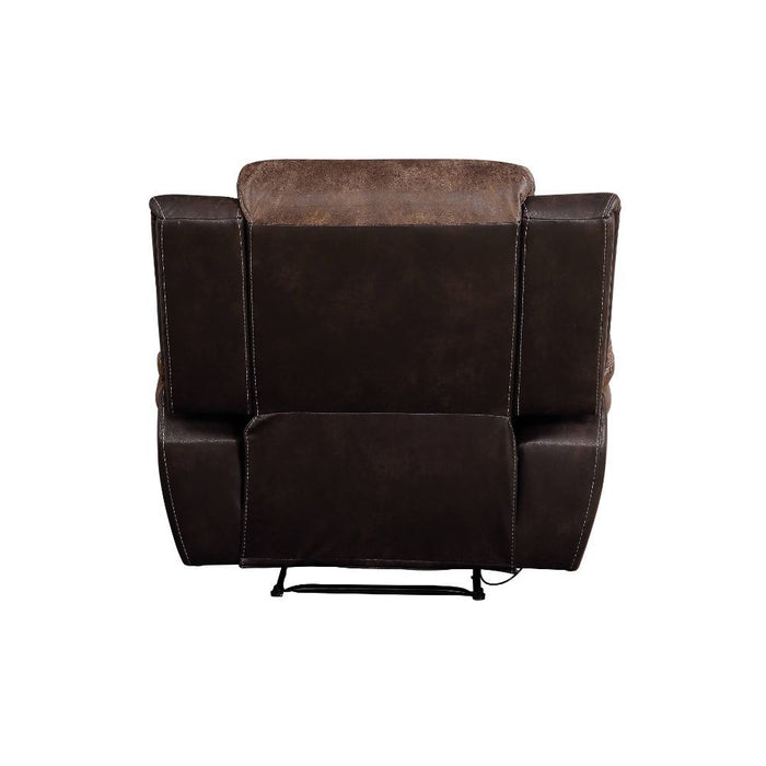 Jaylen - Motion Recliner - Toffee & Espresso Polished Microfiber