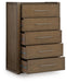 Marxmore - Five Drawer Chest - Brown