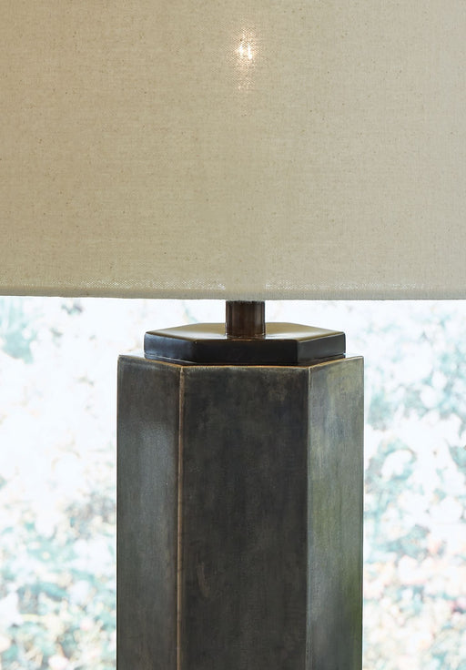 Dirkton - Antique Pewter Finish - Metal Table Lamp Sacramento Furniture Store Furniture store in Sacramento