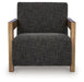 Dorney - Accent Chair - Charcoal / Brown