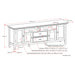 Redmond - TV Media Stand - Distressed Gray
