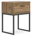 Deanlow - Honey - One Drawer Night Stand Sacramento Furniture Store Furniture store in Sacramento