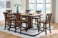 Rylandeen - Counter Height Extension Dining Table Set