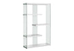 Bookshelf, Bookcase, Etagere, 5 Tier, Office, Glossy Contemporary & Modern - White