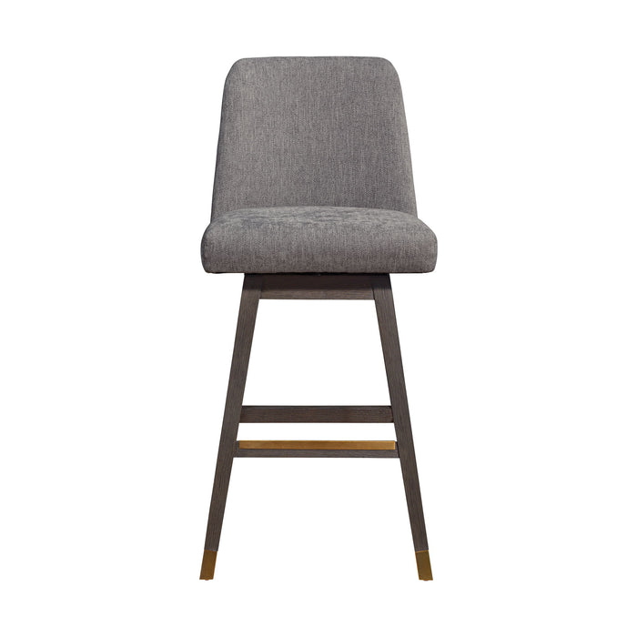 Amelia - Swivel Bar Stool - Gray Oak / Mocha