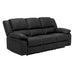 Reclining Sofa - Black - Solid Wood