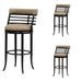 Telia - Upholstered Swivel Bar Height Barstool