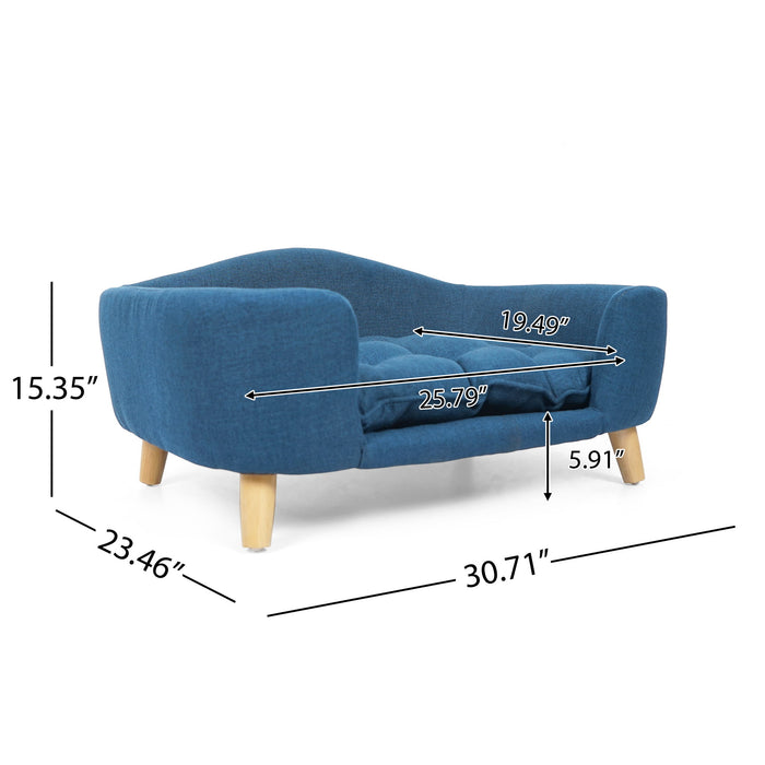 Elevated Dog Bed Frame For Small Dogs - Navy Blue