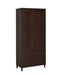 Wadeline - 2-Door Tall Accent Cabinet - Rustic Tobacco Sacramento Furniture Store Furniture store in Sacramento