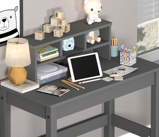 Logan - Writing Desk - Gray