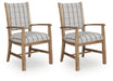 Ridgester - Dining Upholstered Arm Chair (Set of 2) - Light Brown
