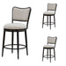 Baxter - Steel Frame Fabric Upholstered Swivel Counter Height Barstool