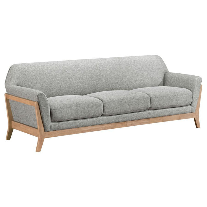 Vaughn - Fabric Upholstered Flared Arm Sofa Set