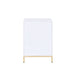 Ottey - Cabinet - White High Gloss & Gold