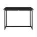 Cayman - Outdoor Patio 5-Piece Bar Table Set In Aluminum With Gray Cushions
