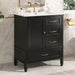 30" Bathroom Vanity With Sink, 3 Drawers, Adjustable Feet
