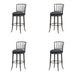 Vince - Commercial Grade Steel Frame Faux Leather Upholstered Swivel Bar Height Barstool