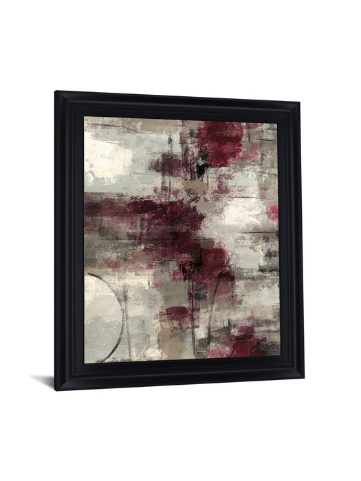 Crimson Veil - 28" x 34" Framed Wall Art
