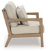 Hallow Creek - Loveseat With Cushion - Driftwood