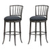 Vince - Commercial Grade Steel Frame Faux Leather Upholstered Swivel Bar Height Barstool