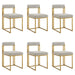 Anastasia - Dining Room Chair Set With Gold Frame