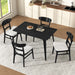 5 Piece Dining Set, 1 Table And 4 Upholstered Chairs