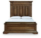 Frantanna - 3 Pc. - Queen Panel Storage Bed, Dresser And Mirror - Brown