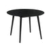 Arcadia And Azalea - Round 5 Piece Dining Set - Gray / Black