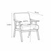 Accent Chair, Classic Mid Century Modern For Extra Seating