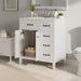 Bathroom Vanity With Sink, Freestanding Design, Soft Close Doors & Drawers - White