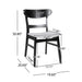 Mid Century Dining Chairs With Cushioned Seats And Wood Frame (Set of 2)