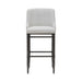 Marvin - Steel Frame Faux Leather Upholstered Bar Height Barstool