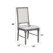 Leventis - Side Chair (Set of 2) - Cream Linen & Weathered Gray